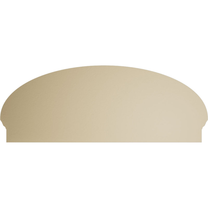 Fronton en uréthane Elliptical Signature, brun clair apprêté, 48 po x 18,875 po x 2,75 po, Combinaison, 4 rayons