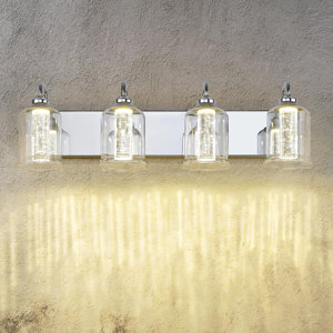 Lundell 4 - Light Dimmable Vanity Light (missing 3 glass shades)