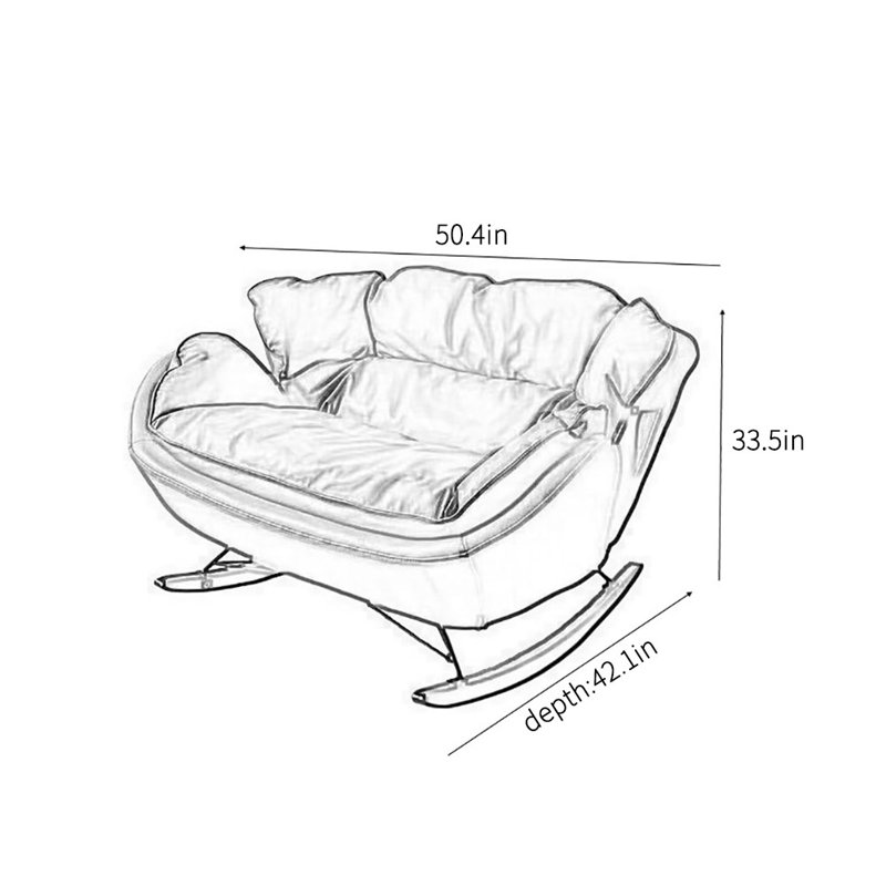 Fauteuil berçant, Gris
