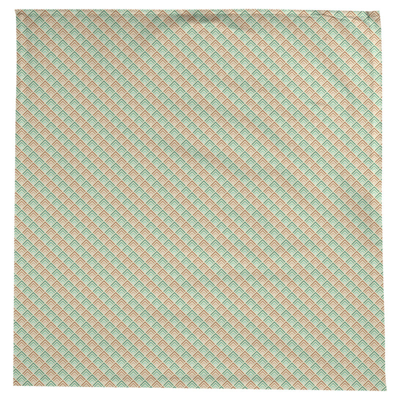 Nappe géométrique Avicia, Green/Orange