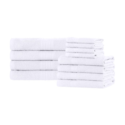 Ensemble de serviettes écologiques en coton 12 pièces