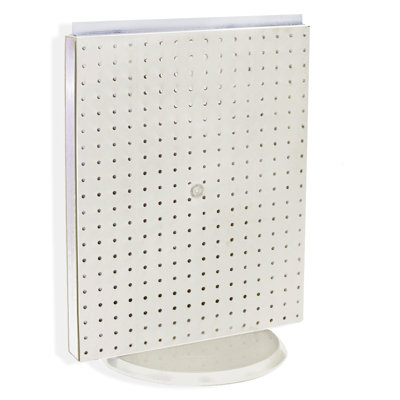 Revolving 16"W x 20.25"H Pegboard Counter Display