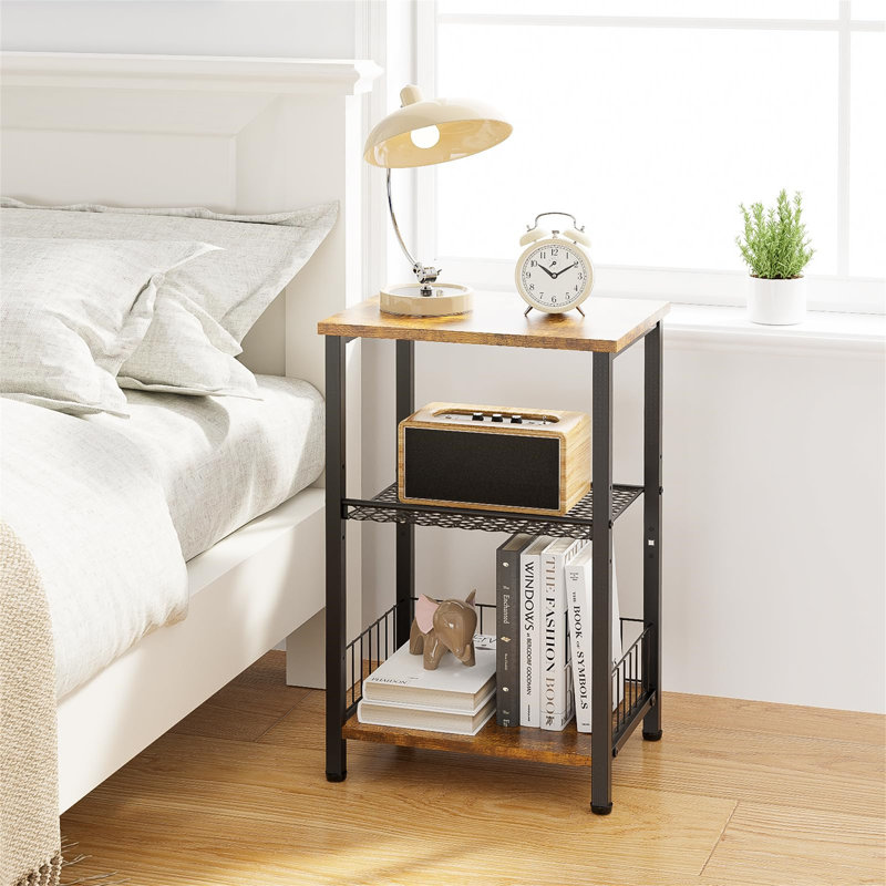 Areon 40cm W Solid + Manufactured Wood Bedside Table