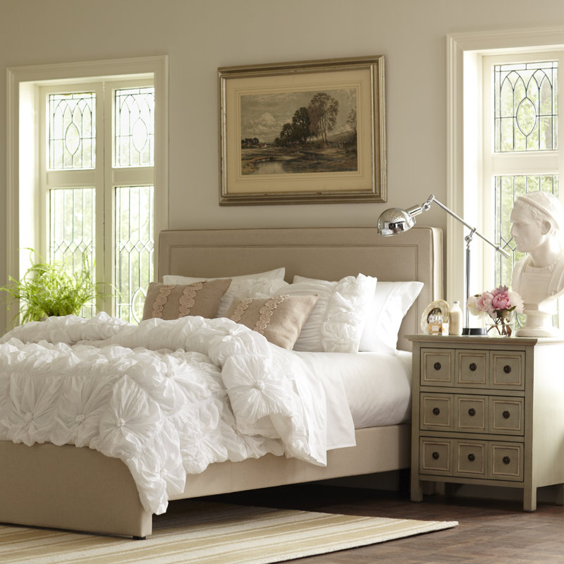 Ensemble d'édredon Day Dream Rizzy Home, Édredon très grand et 2 taies décoratives, Blanc