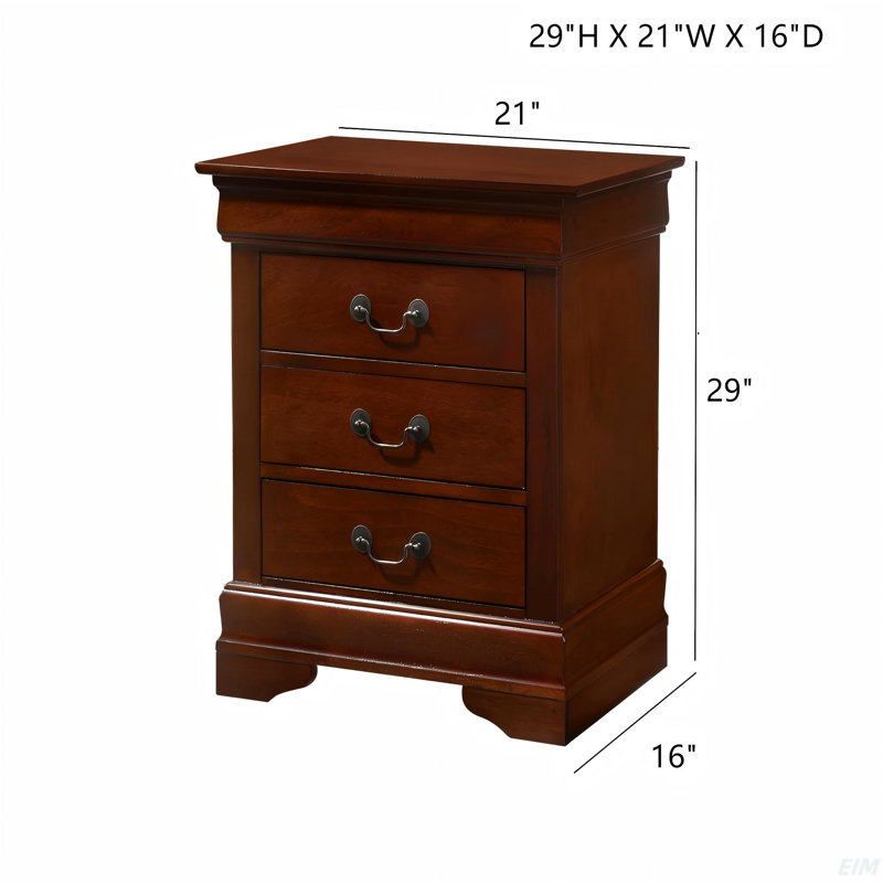 Table de chevet élégante en bois, Cerisier