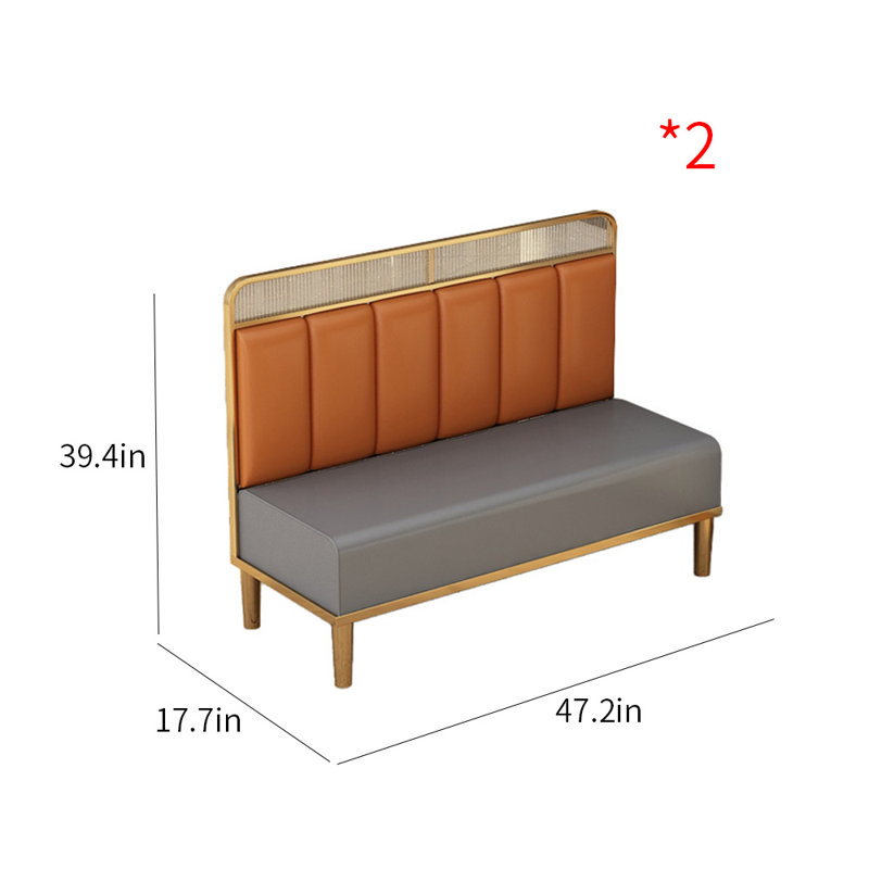 Banc rembourré en similicuir Eulane