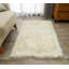 Tapis crème à poils longs Enrica