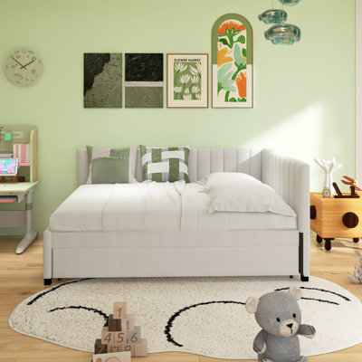Upholstered Daybed With Trundle Sofa Bed Frame