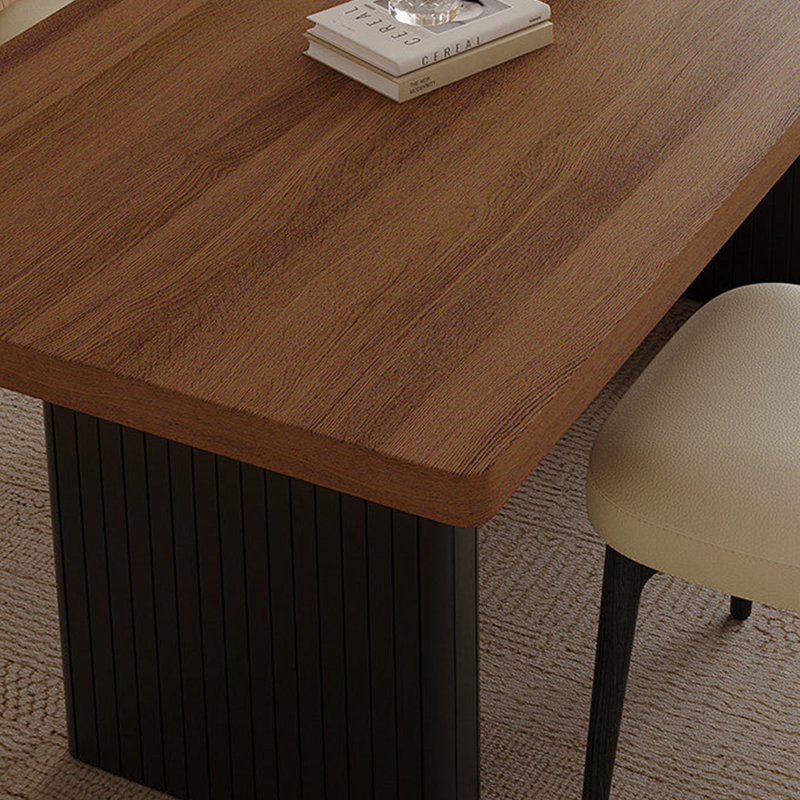 Unique Design Dining Table, 29.52"H x 86.61"L x 35.43"W, 5 Pieces: Table, 4 Chairs