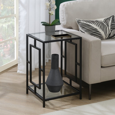 Sapienza Metal Frames End Table with Shelves by House of Hampton