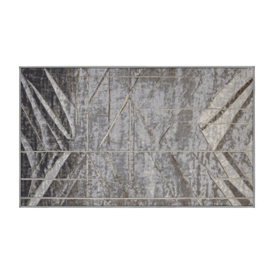 Machine Washable Gray Area Rug