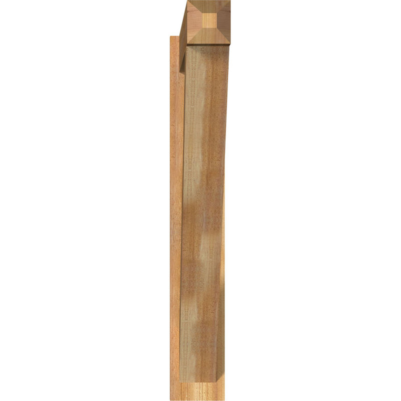 Artisan traditionnel en bois rustique, Cèdre rouge de l'Ouest de 6 po (sciage brut), P 40 po x H 40 po