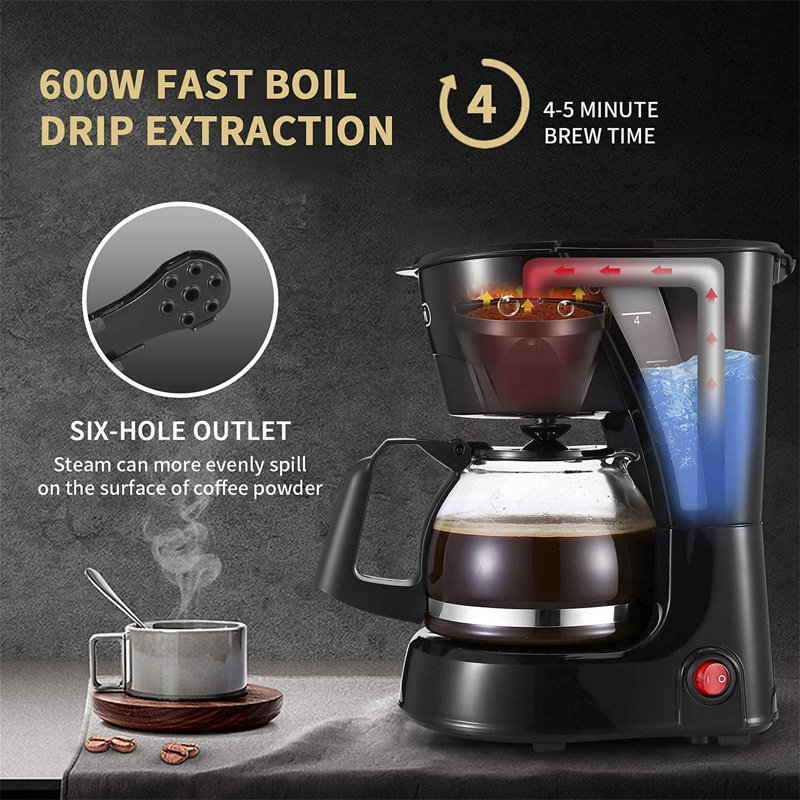 Cafetière 4 tasses Nbarthome