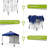 10' X 10‘ Pop Up Canopy With Sidewalls For Outdoor, Waterproof Portable Canopy With One Push Setup-109519361