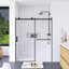 56''-60'' W X 72'' H Brushed Nickel Frame Sliding Shower Door-108794515