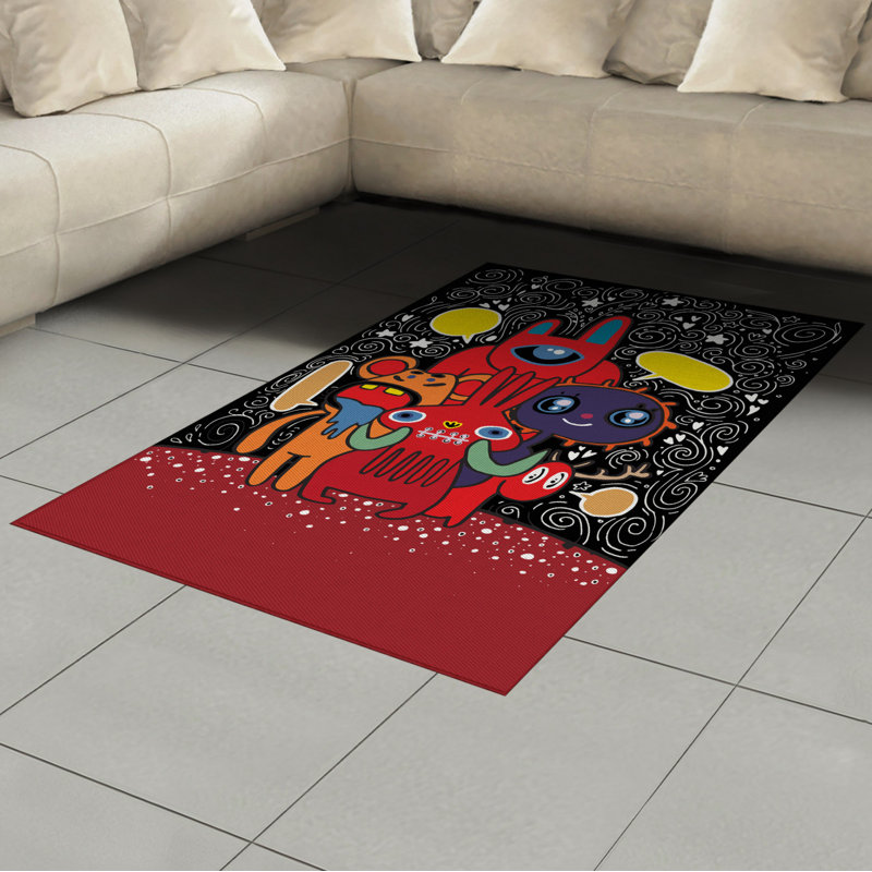 Tapis décoratif Indie High Density, Rectangle— 4 pi x 5 pi 8 po