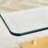 Large Modern Minimalist Rectangular Glass Dining Table For 6 - 8 People, Featuring 0.4" Tempered Glass Top, MDF Slab, V - Shaped Bracket, Base, Ideal For Kitchen, Dining, Living, Meeting, Banquet Spaces, Merging Style And Functionality