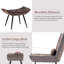 Fauteuil d'appoint moderne avec repose-pieds Solara-1471808002