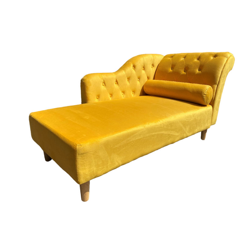 Gladeview Velvet Lounge Chair, Mustard