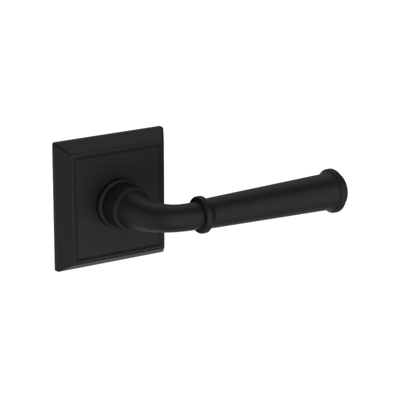 Dunsmoor Half Dummy Lever with Chamfered Square Rose, Matte Black