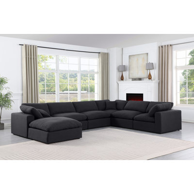 Hunie Upholstered U-Shaped Sectional Reversible