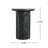 Outdoor Lightweight Concrete Marble Effect Side Table