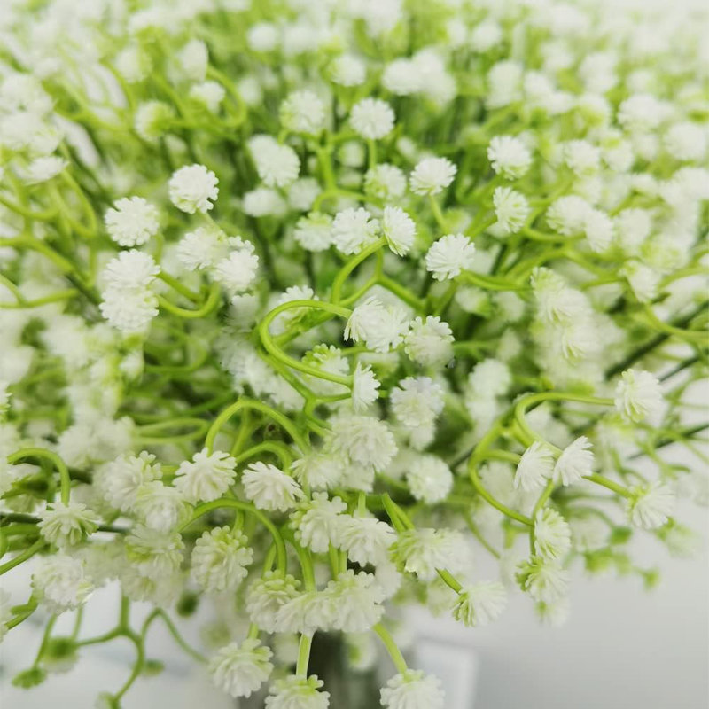 36 bouquets artificiels de fleurs de gypophila artificielles pour bébé 36 po, Blanc