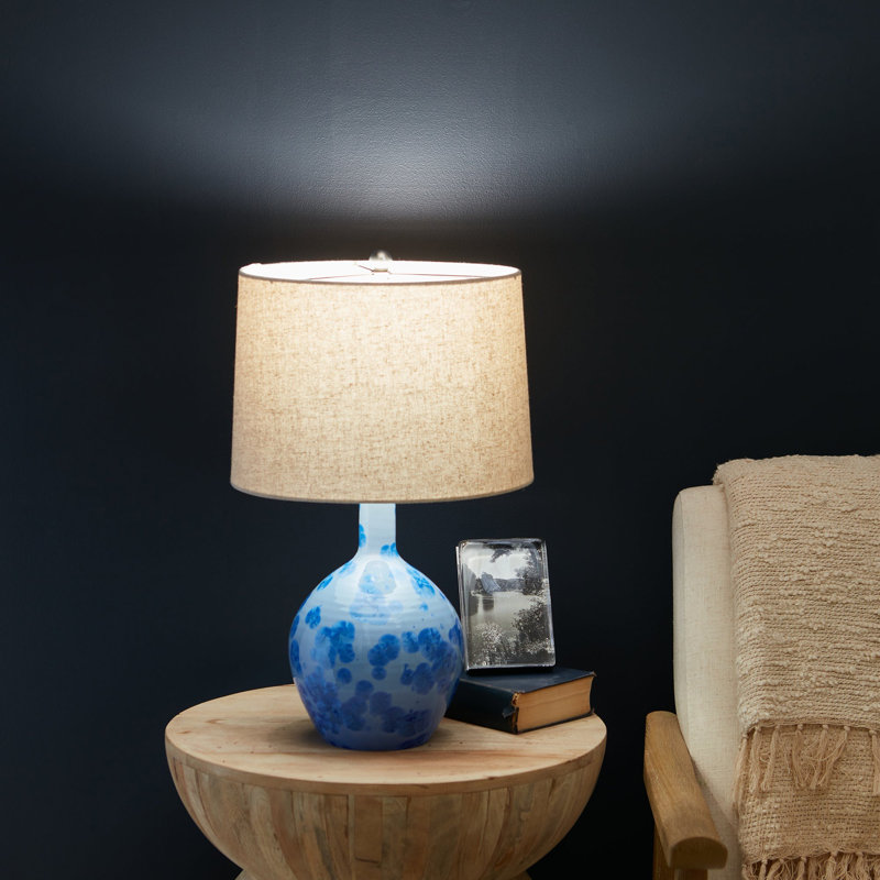 Crystalline Warren Lamp, Cobalt, 22.5" H x 7.75" W x 7.75" D