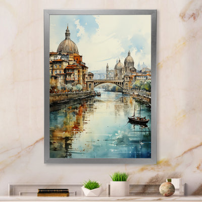 «USA City Of Bridges Architectural View I», reproduction d'art sur toile