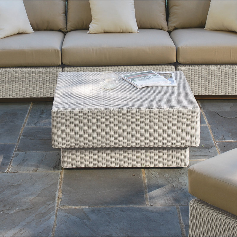 Westport Outdoor Square Coffee Table, Sea Salt