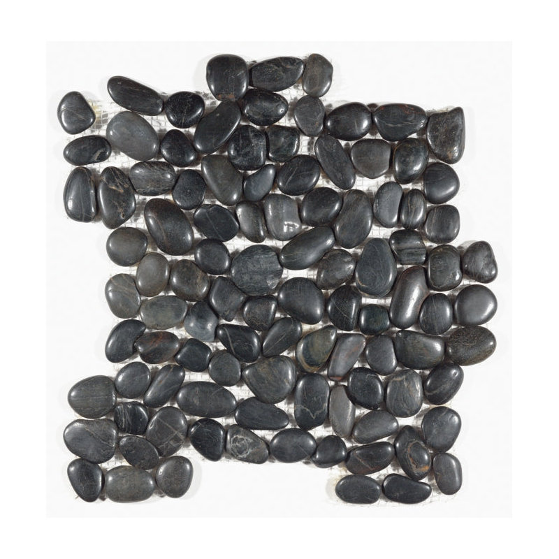Carrelage mosaïque noir sur pied