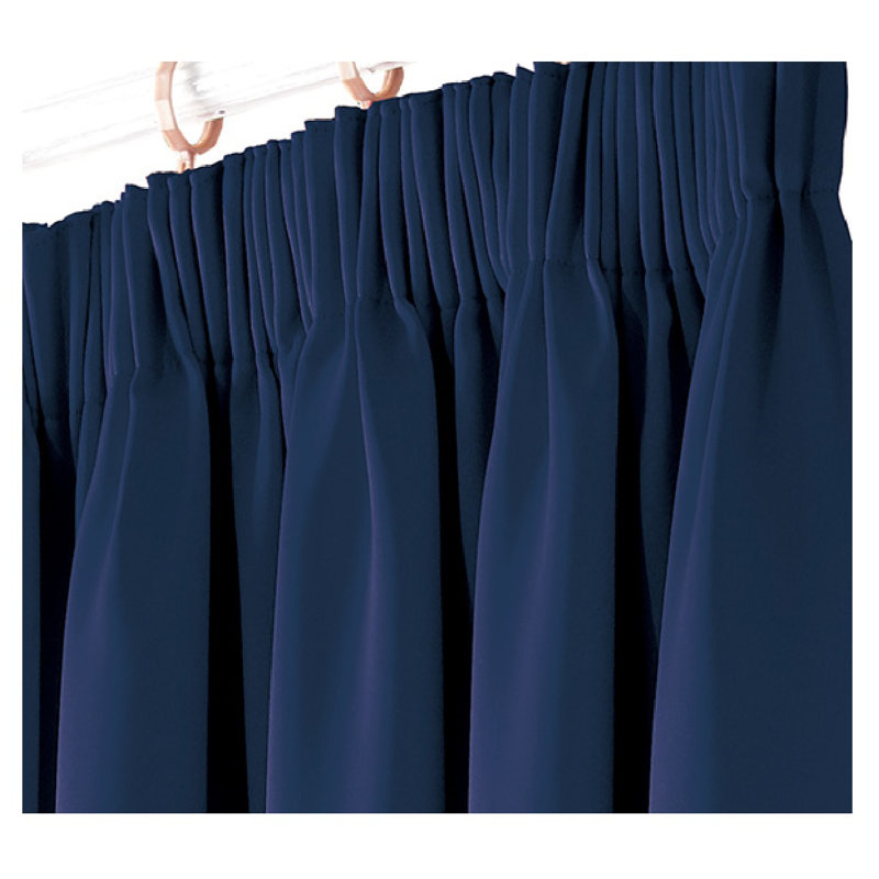 Fiffer Blackout Curtain Pair, 229 x 229 cm, Blue