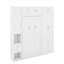 Lit escamotable simple avec casiers et armoires