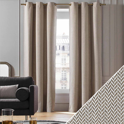 Seaside Cotton Blend Room Darkening Curtain