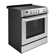 Cosmo 30 in. Stellar Collection 5.0 cu. ft. Electric Range with 4 Burner Glass Cooktop and Convection Oven in Stainless Steel