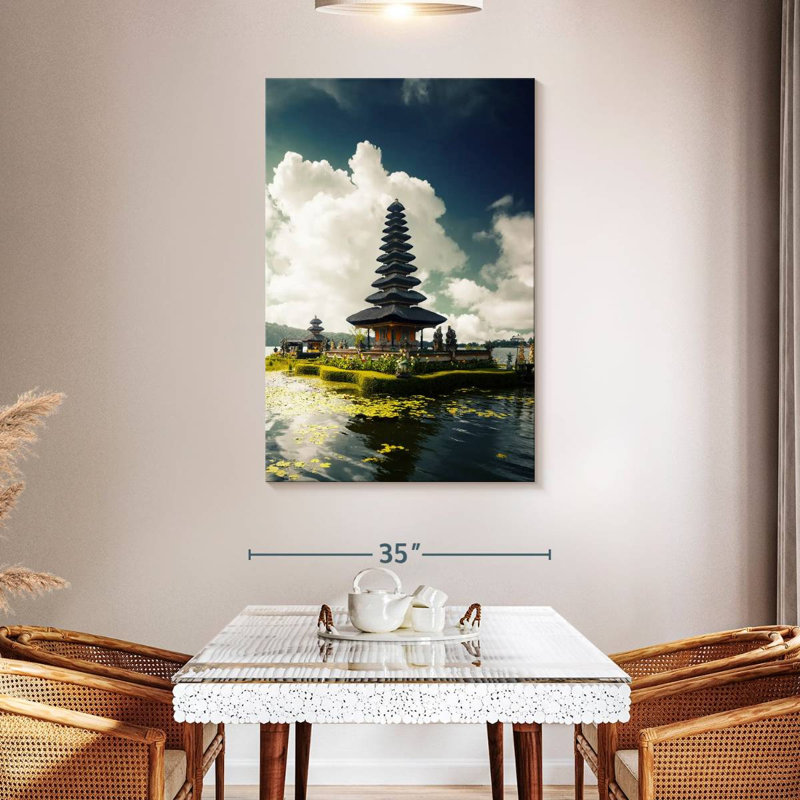 Temple Adella Pura Ulun Danu, H 48 po x l 32 po