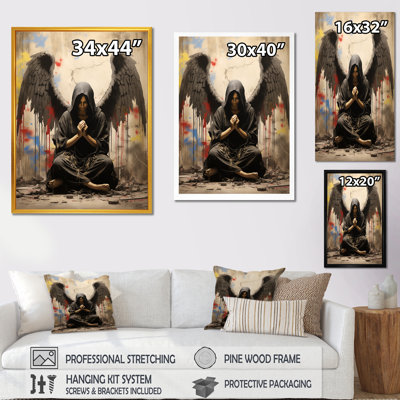 Angel Wings, art rebelle II - art mural Pop Art
