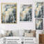 Or et gris cascade aventure sur toile-97039936-97039937