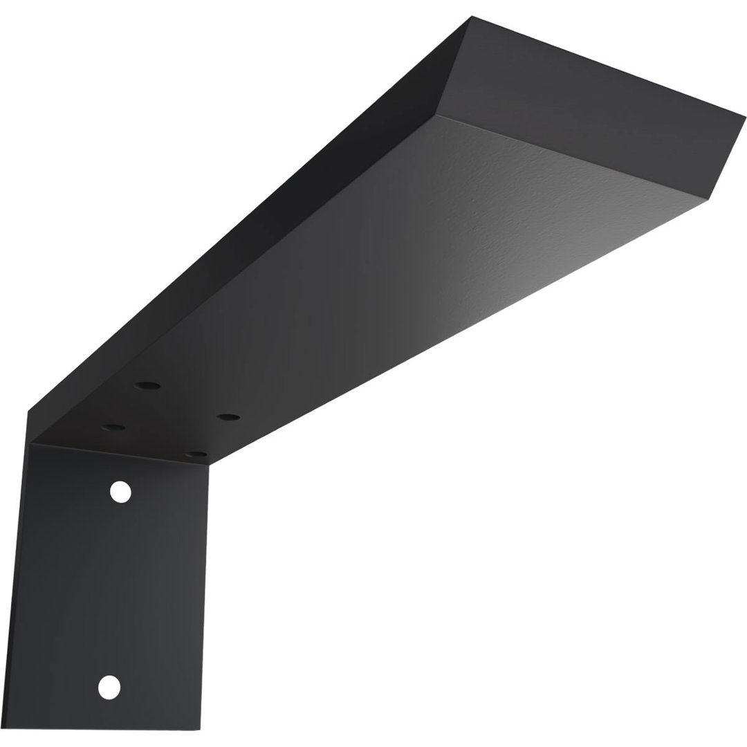 Hidden Support Steel Heavy Duty Bracket W/ Back Plate Ekena Millwork 