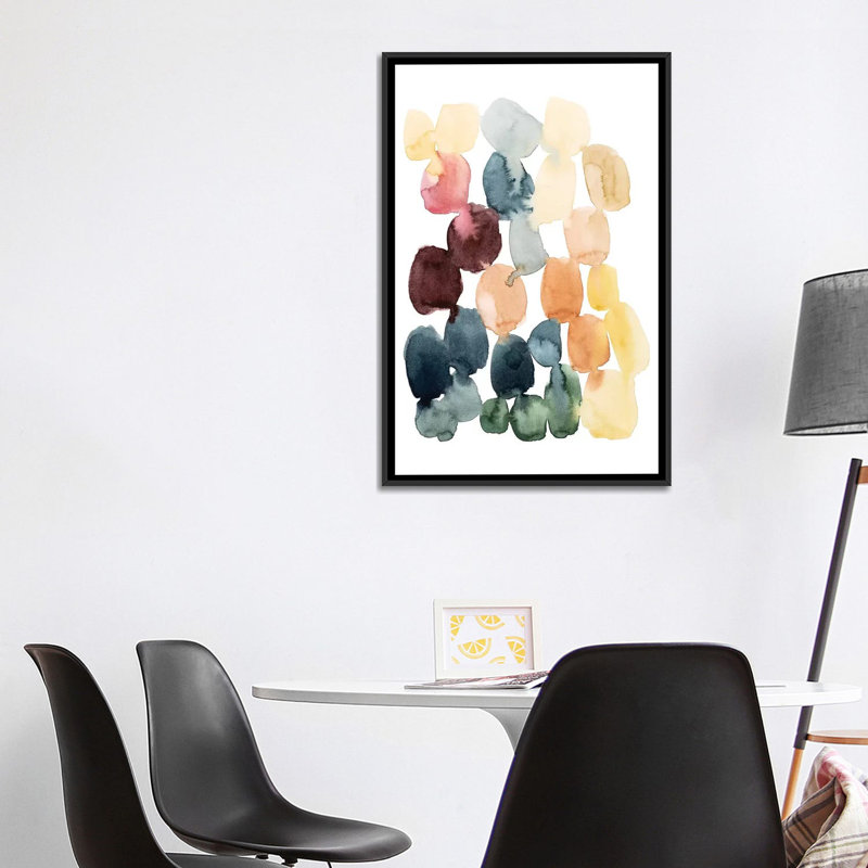 "Desert Stones I" par Grace Popp, reproduction d’art, Pas de tapis, H 40 po x l 26 po x P 1,5 po, Toile avec cadre noir