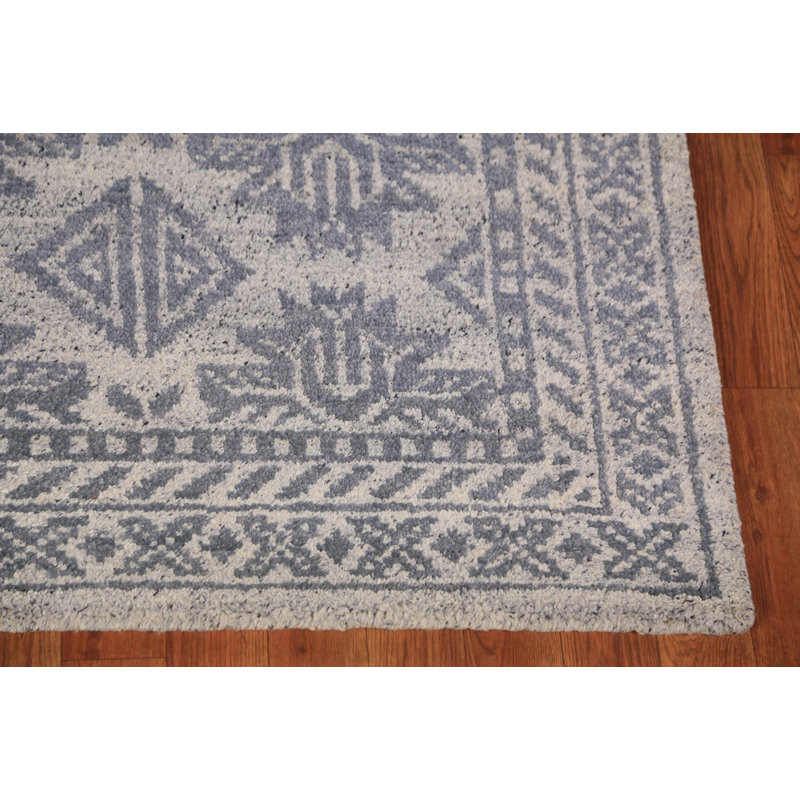 Tapis moderne marocain à motif géométrique indien 5 x 8