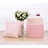 Modern Velvet Pouffe, Pink, 15.7 x 17.7 inches | 100% Velvet Fabric, 2.4-inch Thick Orthopedic Sponge (35 DNS) | PVC Coated Hidden Legs, 330 lbs Weight Capacity | Stylish Accent for Home & Office Decor-438834524