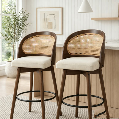 Como Indoor Wood Barstool
