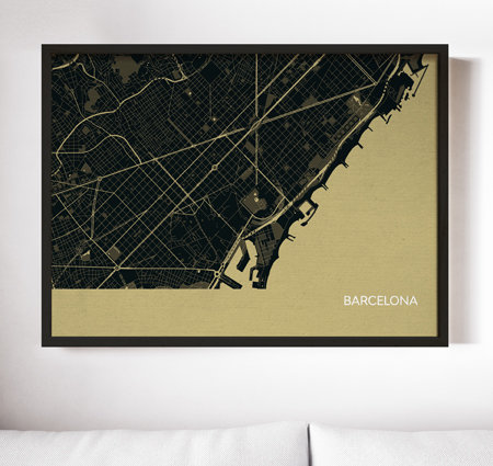 Single Picture Frame Print, Black