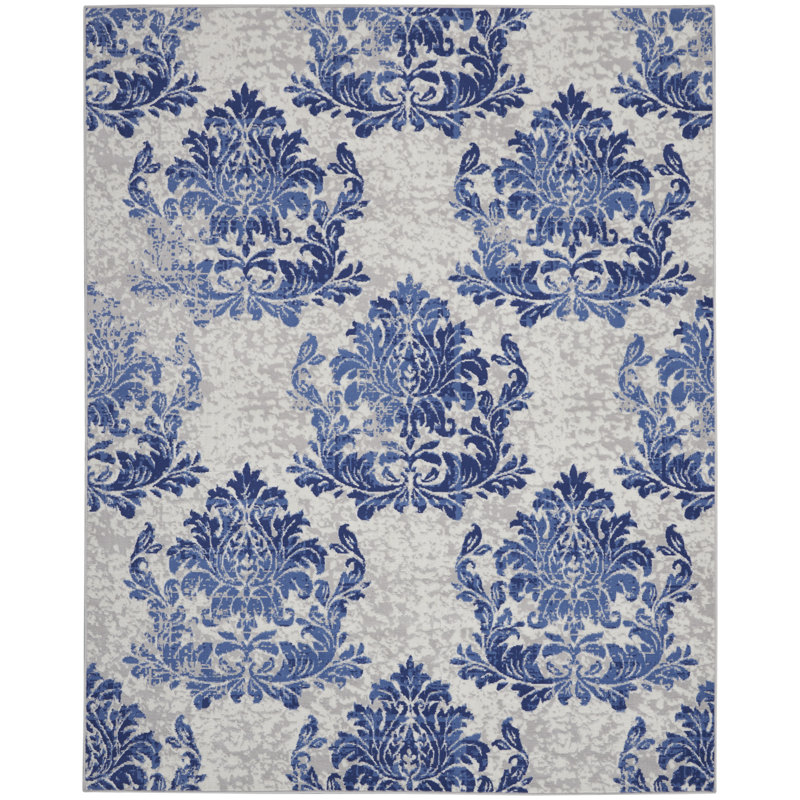 Godliman Floral Indoor Rug, Rectangle 7' x 10'
