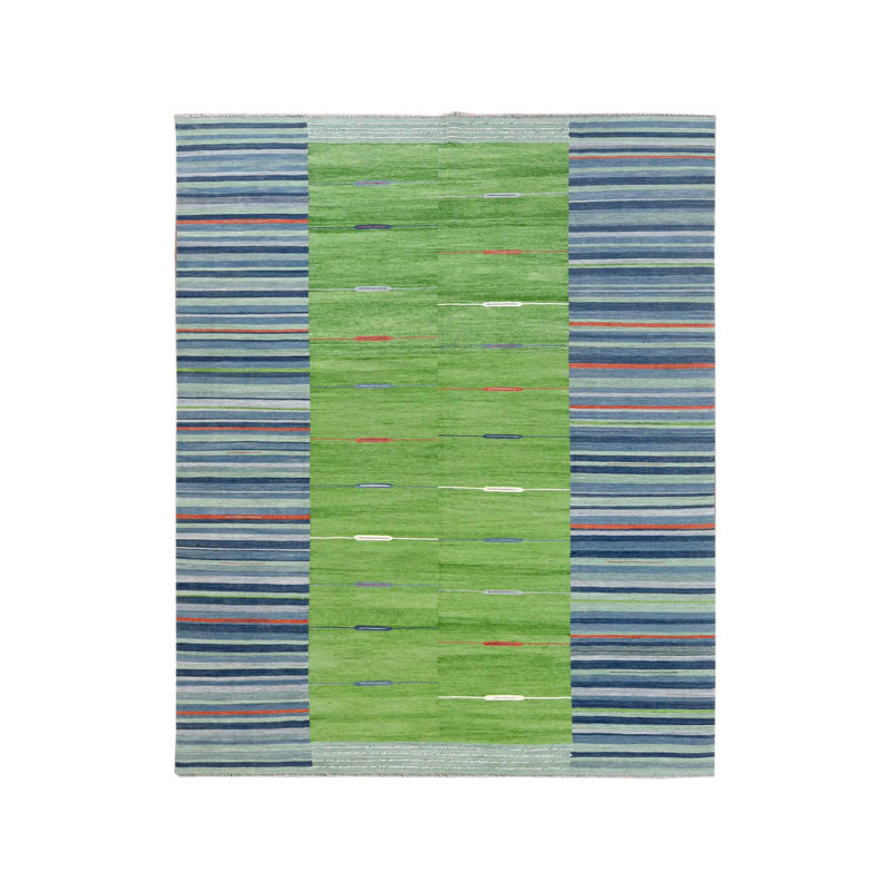 Tapis réversible en laine tissé à la main 8 pi 3 po x 10 pi 1 po kilim 5EC9CA53A24E4F16BA98F1CD1C059F7B