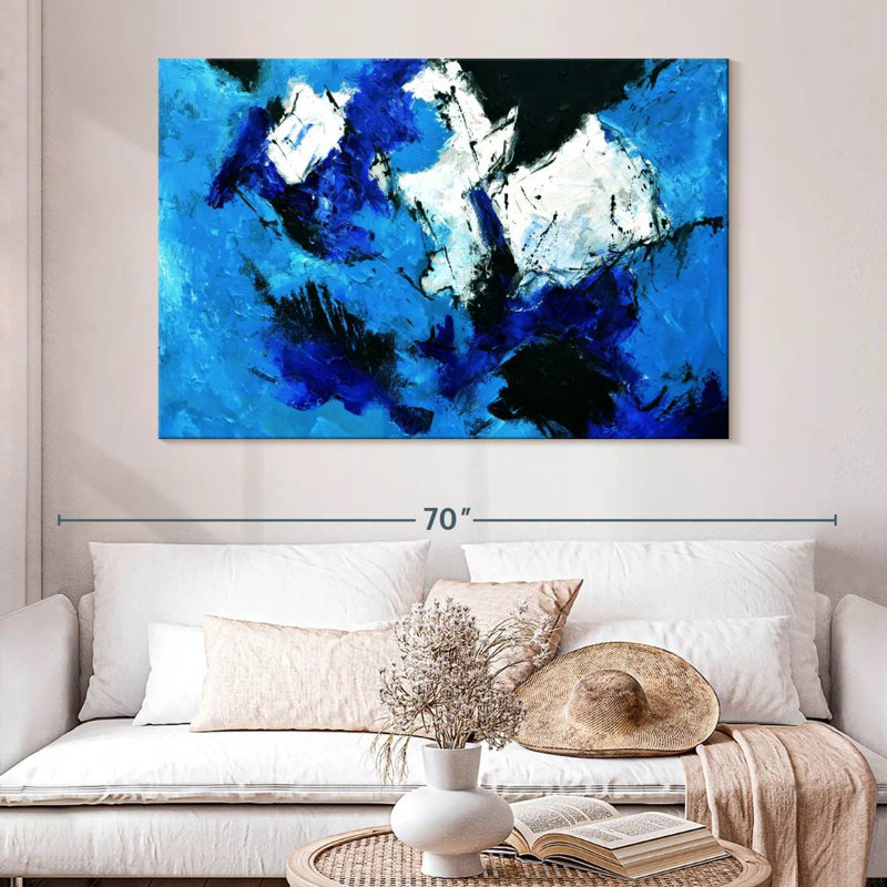 Avery Deep in Blue, 34" H x 51" W