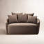 Chloe Curved 62" Round Arm Loveseat-665635979