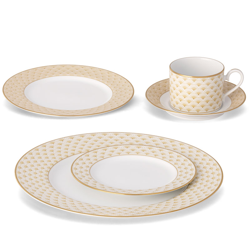 Couvert individuel 5 pièces Noritake Trocadero Gold