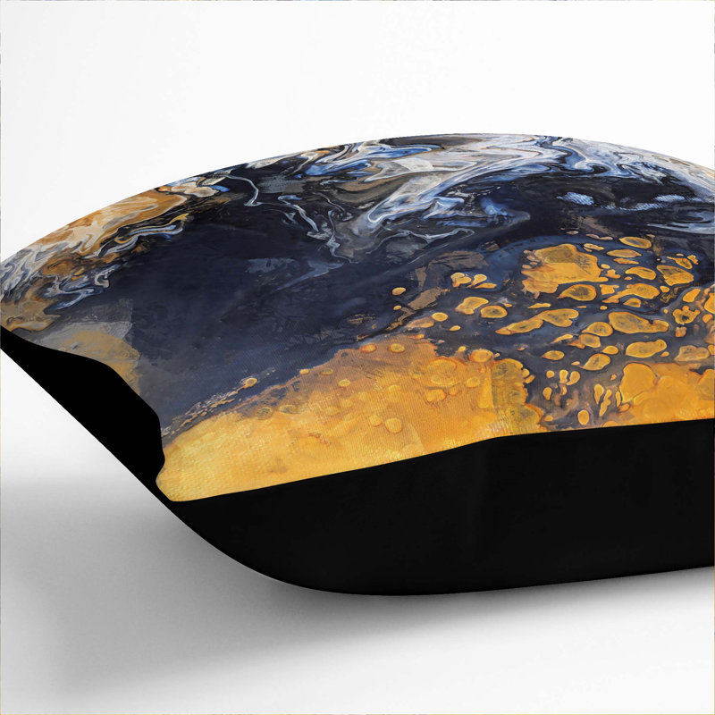 Square Cushion, 40cm H x 40cm W x 15cm D, Black